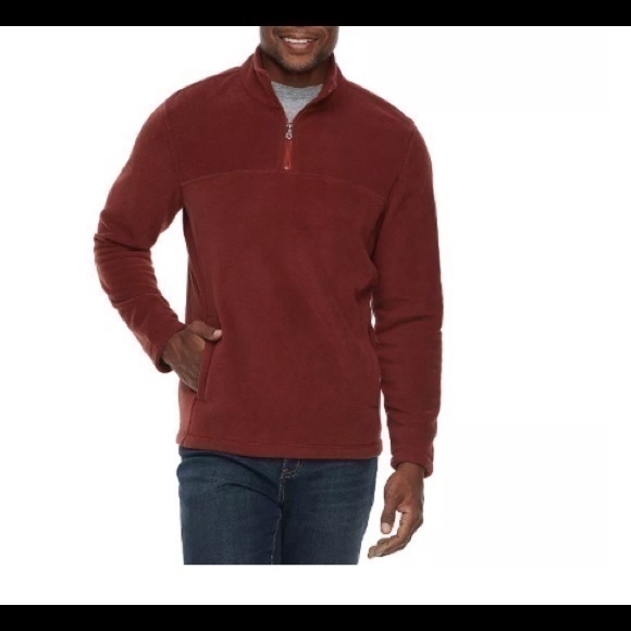 NWT Croft & Barrow Arctic Fleece Jacket Quarter zip pull over father’s day gift - Picture 1 of 1